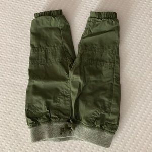 Green baby joggers